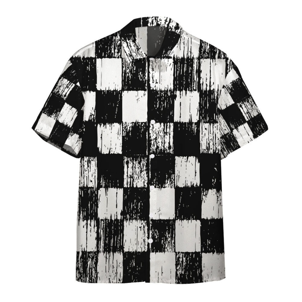 Grunge Chess Board Custom Hawaii Shirt