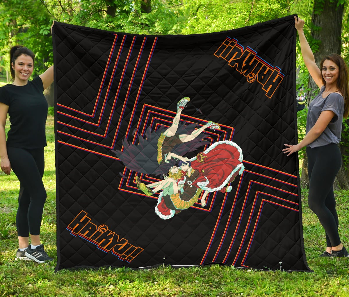 Haikyuu Anime Premium Quilt – Hinata Shoyo And Kageyama Crow And King Quilt Blanket