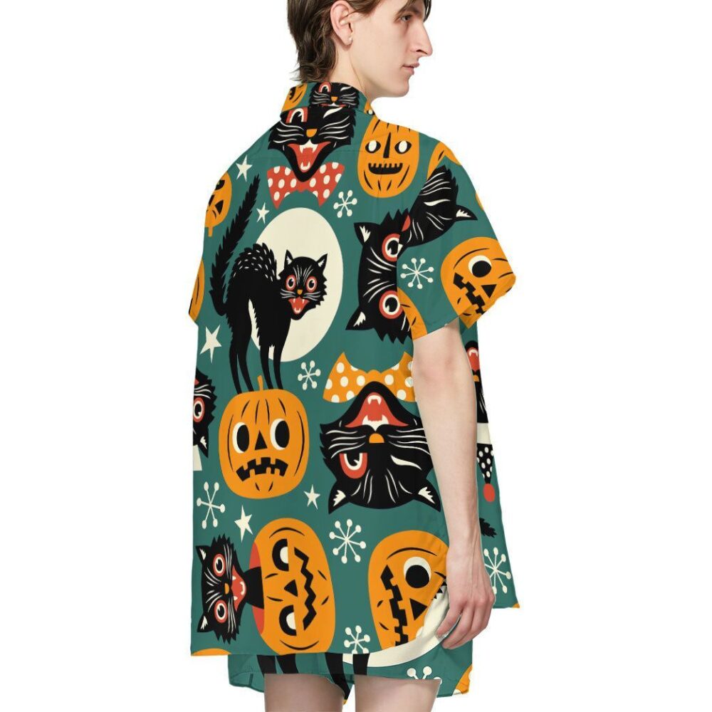 Halloween Black Cats Custom Hawaiian Shirt