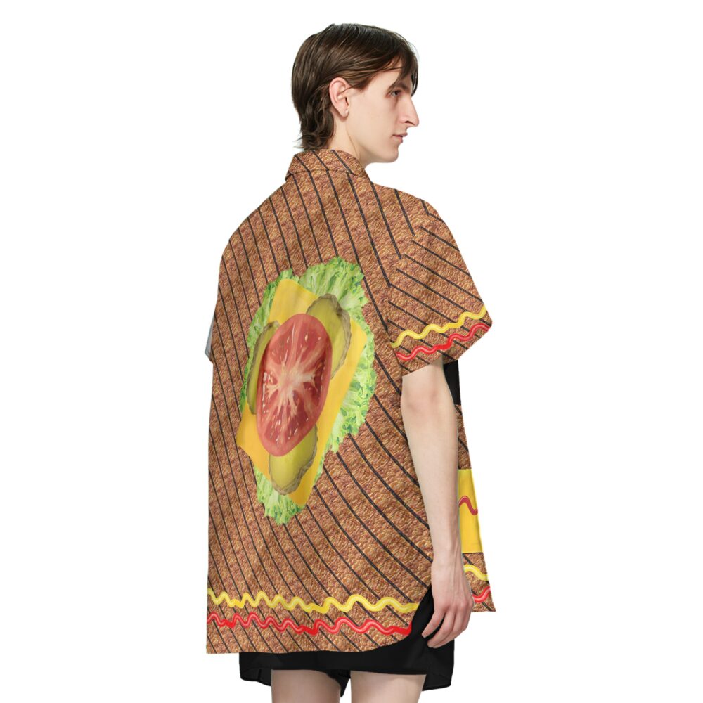 Halloween Burger Costume Custom Hawaii Shirt