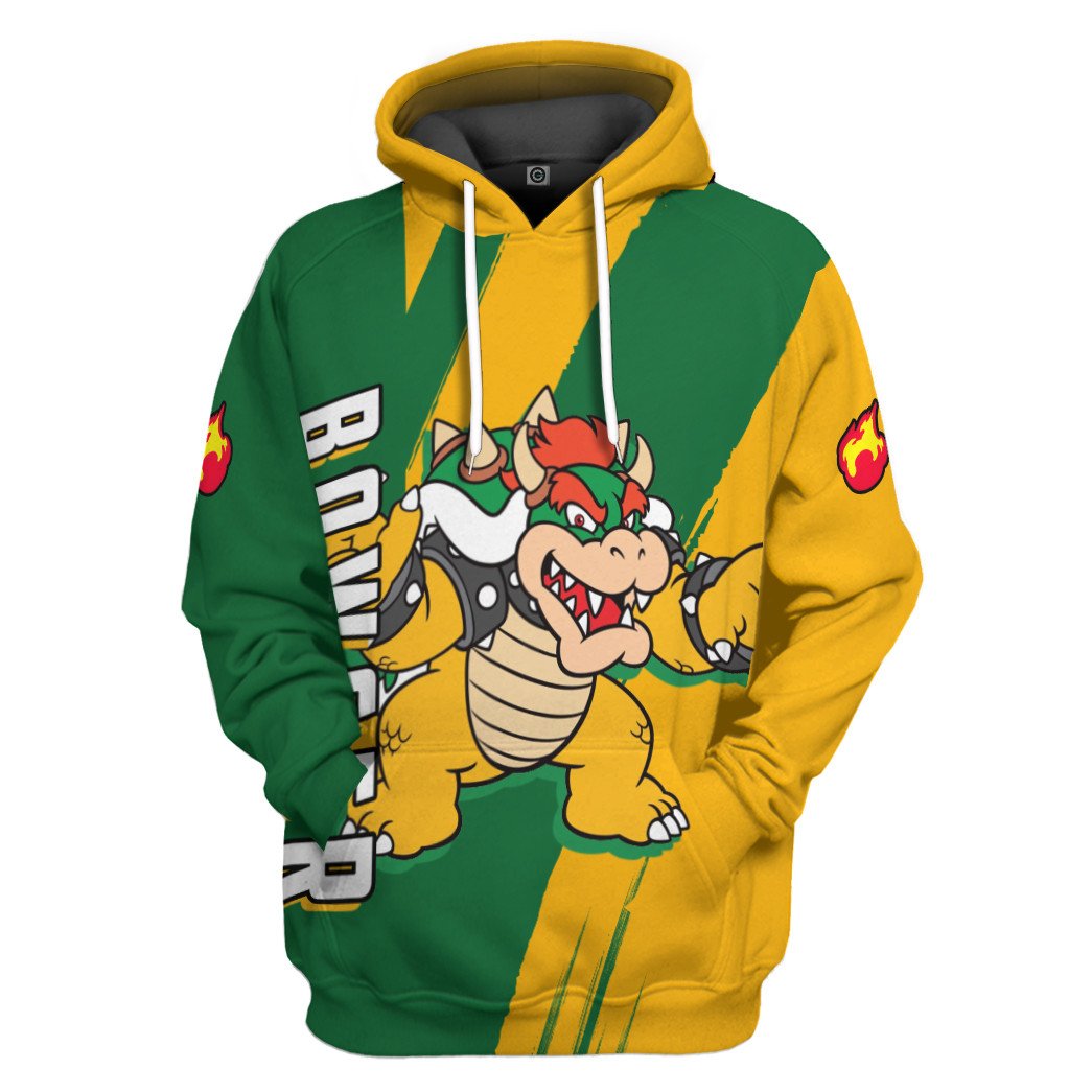 Happy Bowser Custom Hoodie Tshirt Apparel