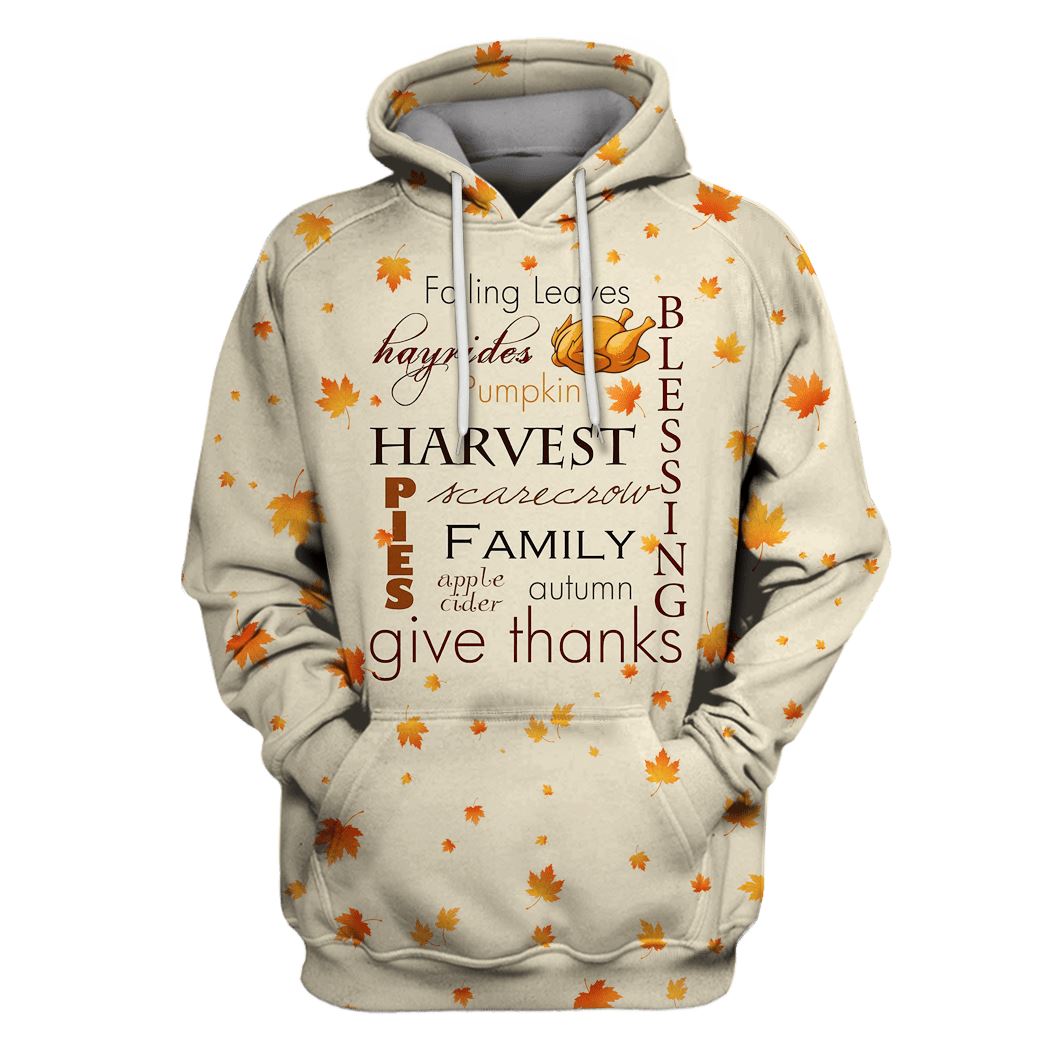 Happy Thanksgiving Custom T-Shirt Hoodie Apparel