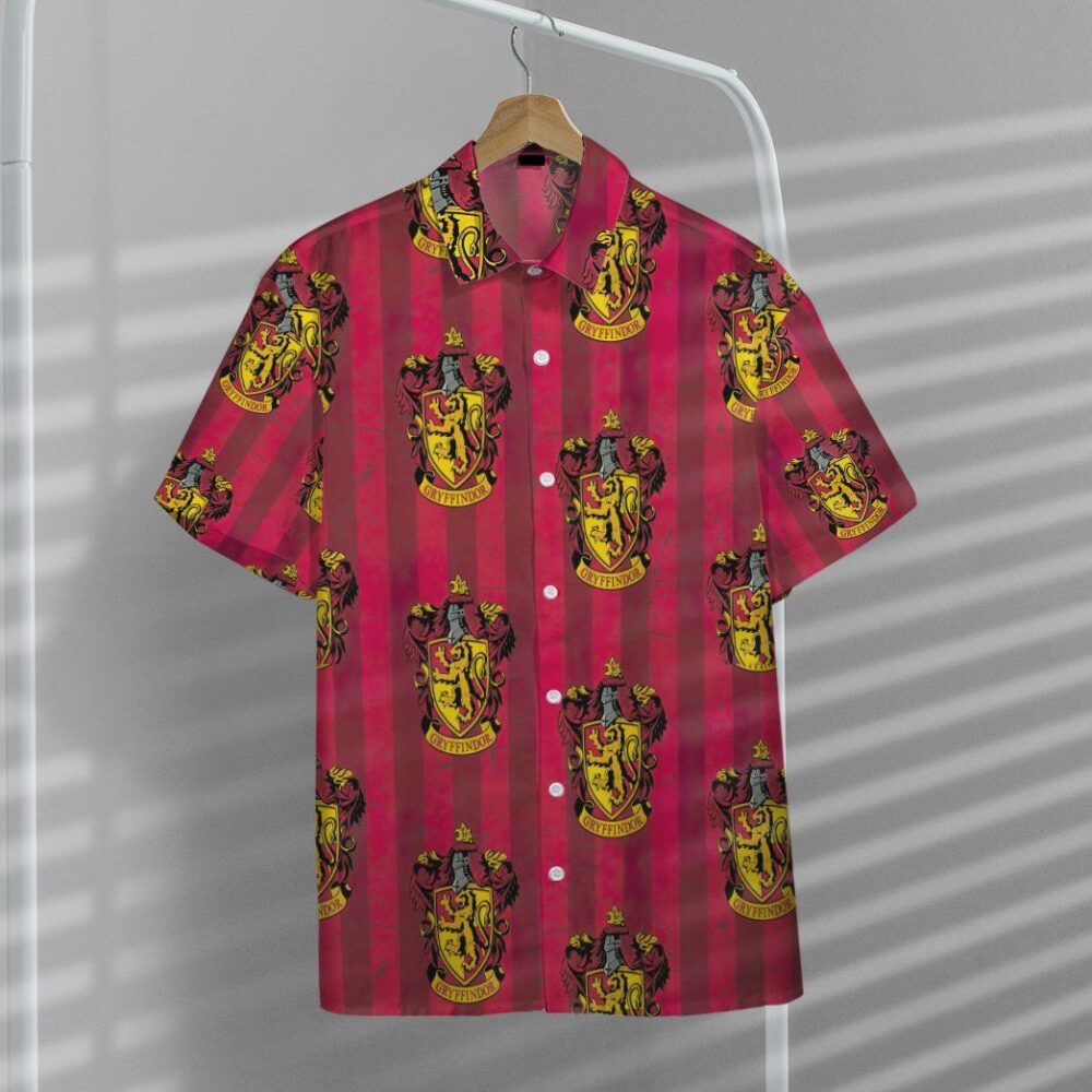 Harry Potter Hogwarts Gryffindor House Pride Crests Custom Hawaii Shirt