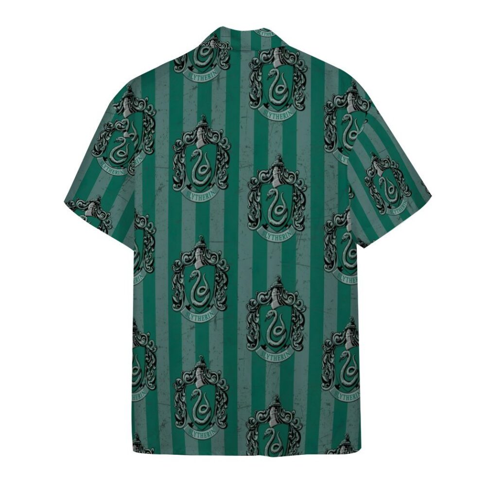 Harry Potter Hogwarts Slytherin House Pride Crests Custom Hawaii Shirt