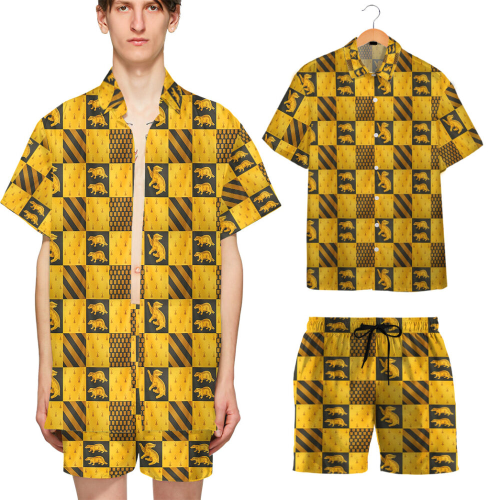 Harry Potter Hufflepuff House Custom Hawaii Shirt