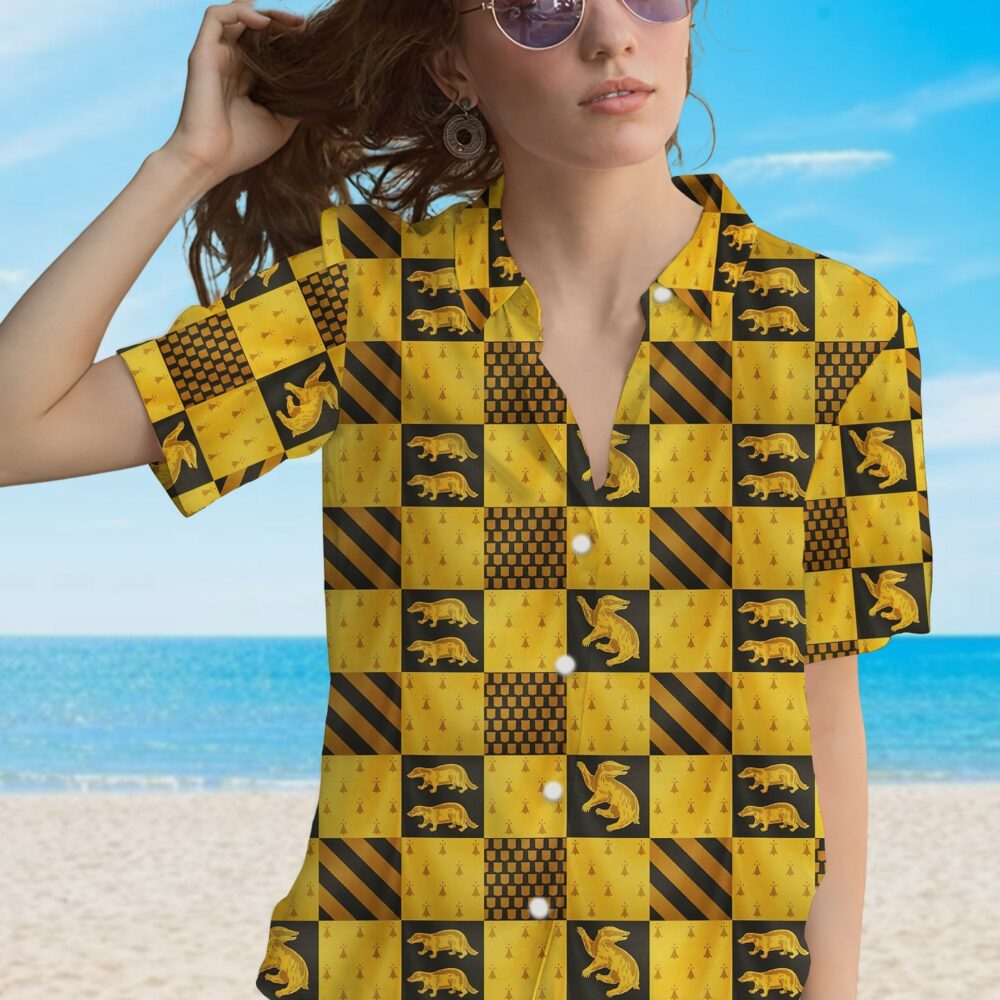 Harry Potter Hufflepuff House Custom Hawaii Shirt