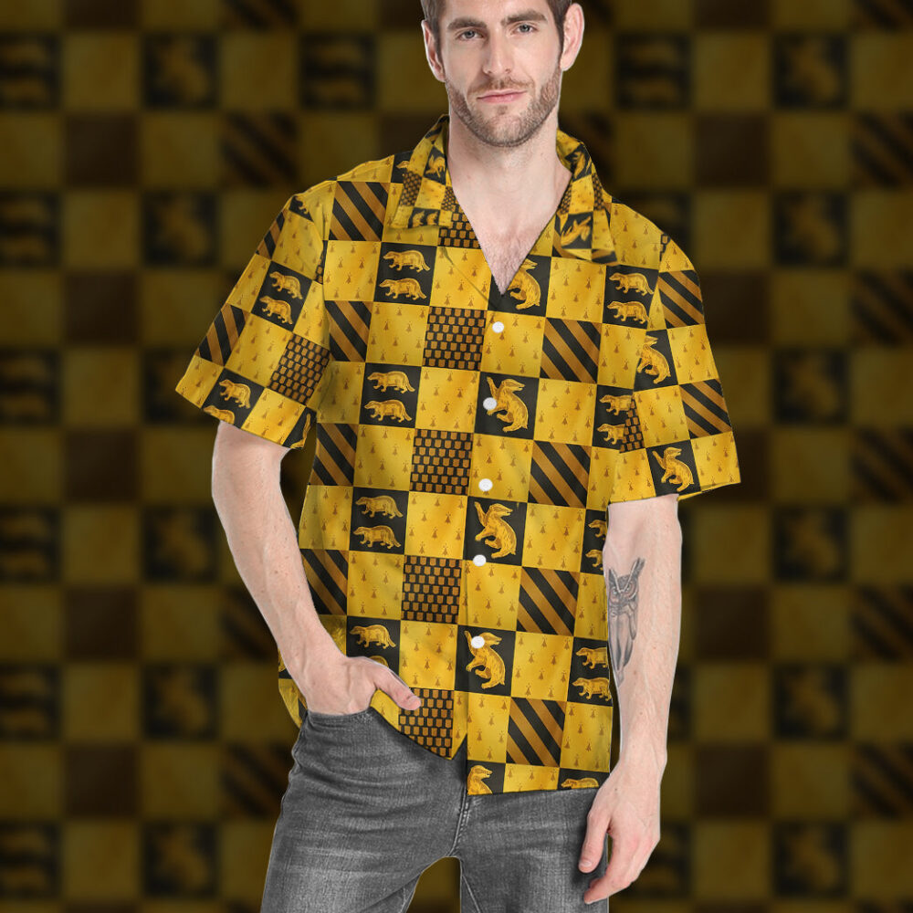 Harry Potter Hufflepuff House Custom Hawaii Shirt