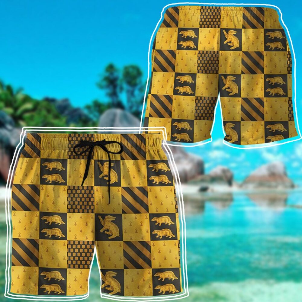 Harry Potter Hufflepuff House Custom Hawaii Shirt