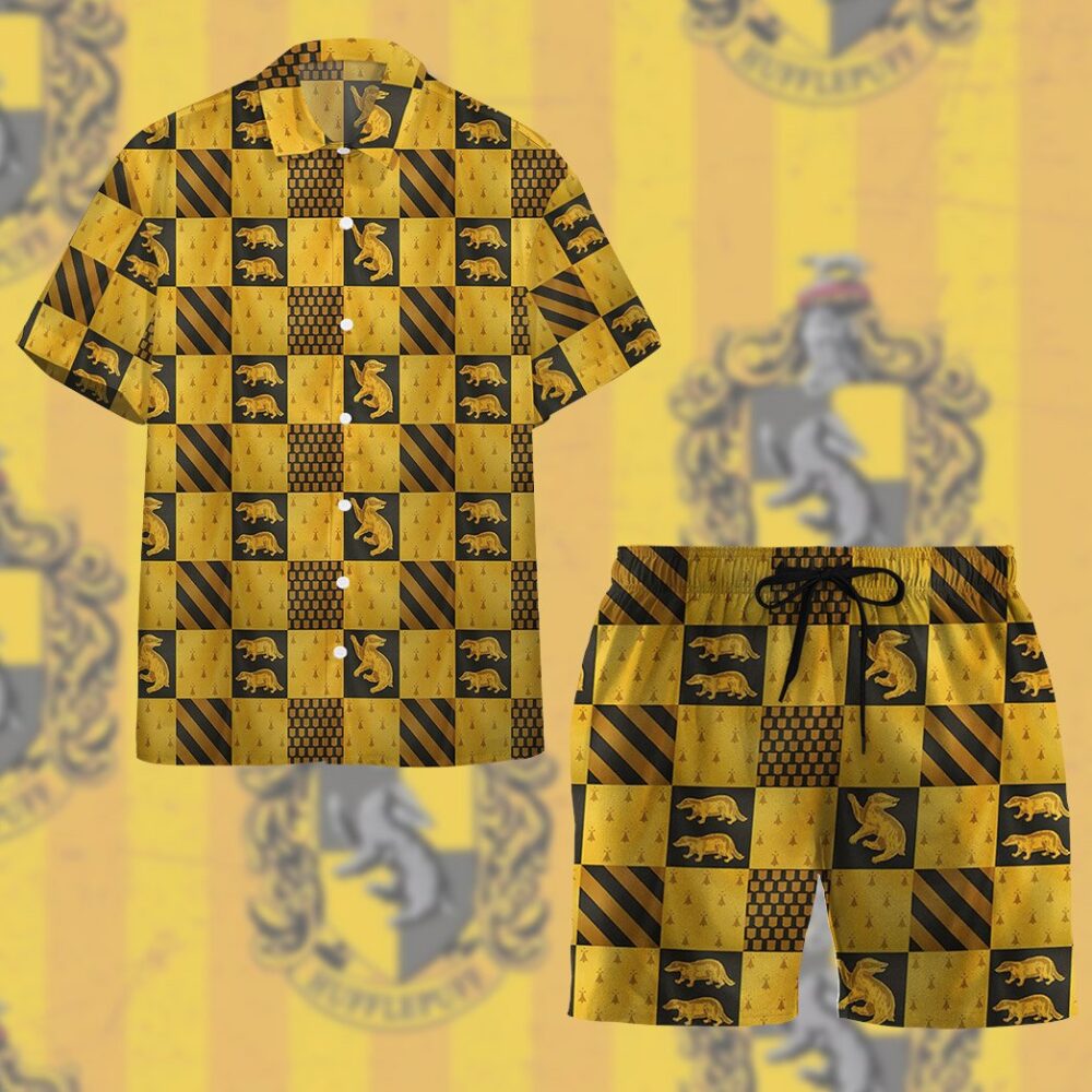 Harry Potter Hufflepuff House Custom Hawaii Shirt