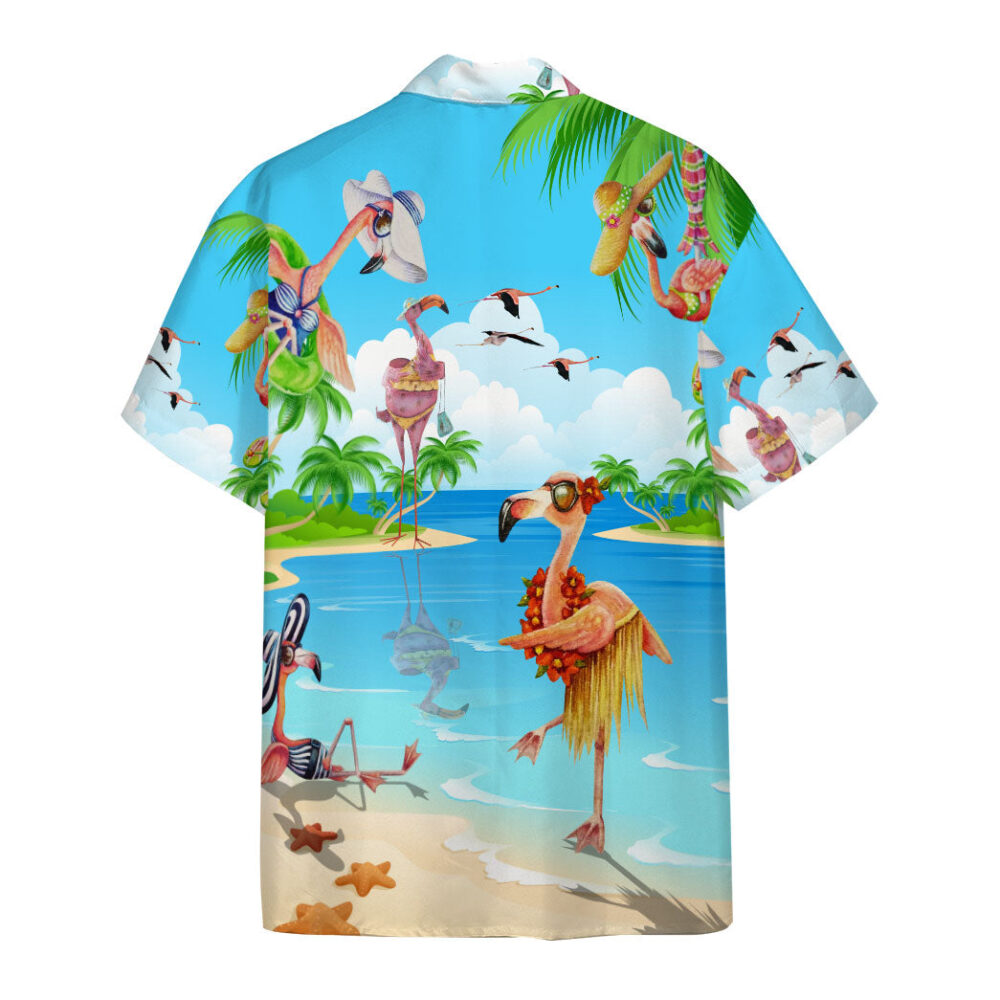 Hawaii Flamingo Custom Short Sleeve Shirt