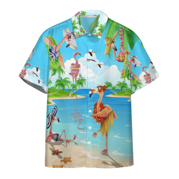 Hawaii Flamingo Custom Short Sleeve Shirt