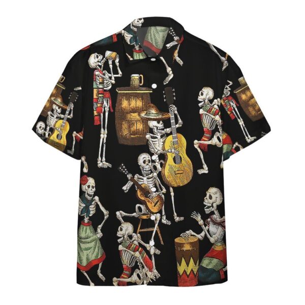 Hawaii Skeleton Dancing Custom Short Sleeve Shirts