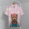 Hawaiian British Shorthair Cat Custom Short Sleeve Shirt Y7Kn9