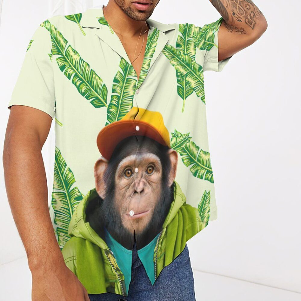 Hawaiian Common Chimpanzee Custom Short Sleeve Shirt