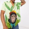 Hawaiian Common Chimpanzee Custom Short Sleeve Shirt Sukvm