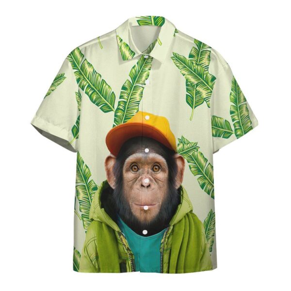 Hawaiian Common Chimpanzee Custom Short Sleeve Shirt