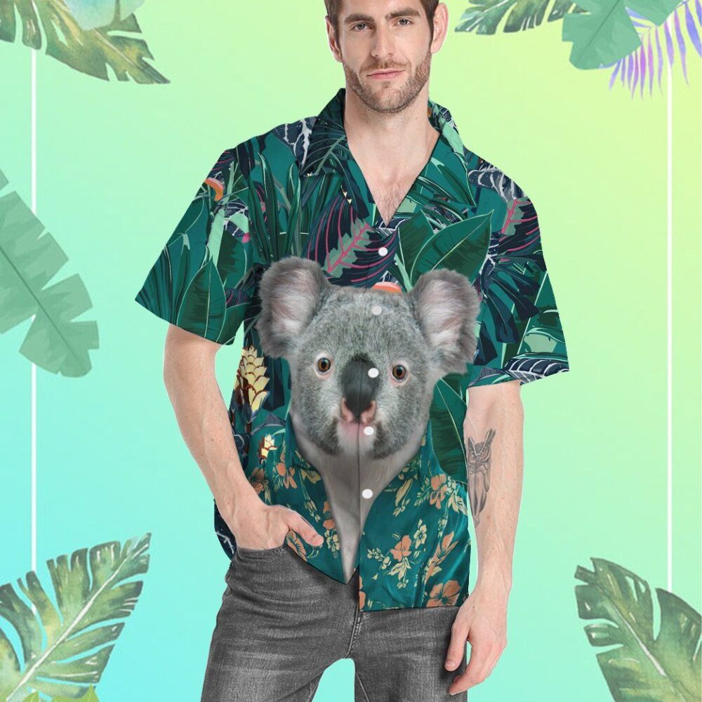 Hawaiian Koala Custom Short Sleeve Shirt