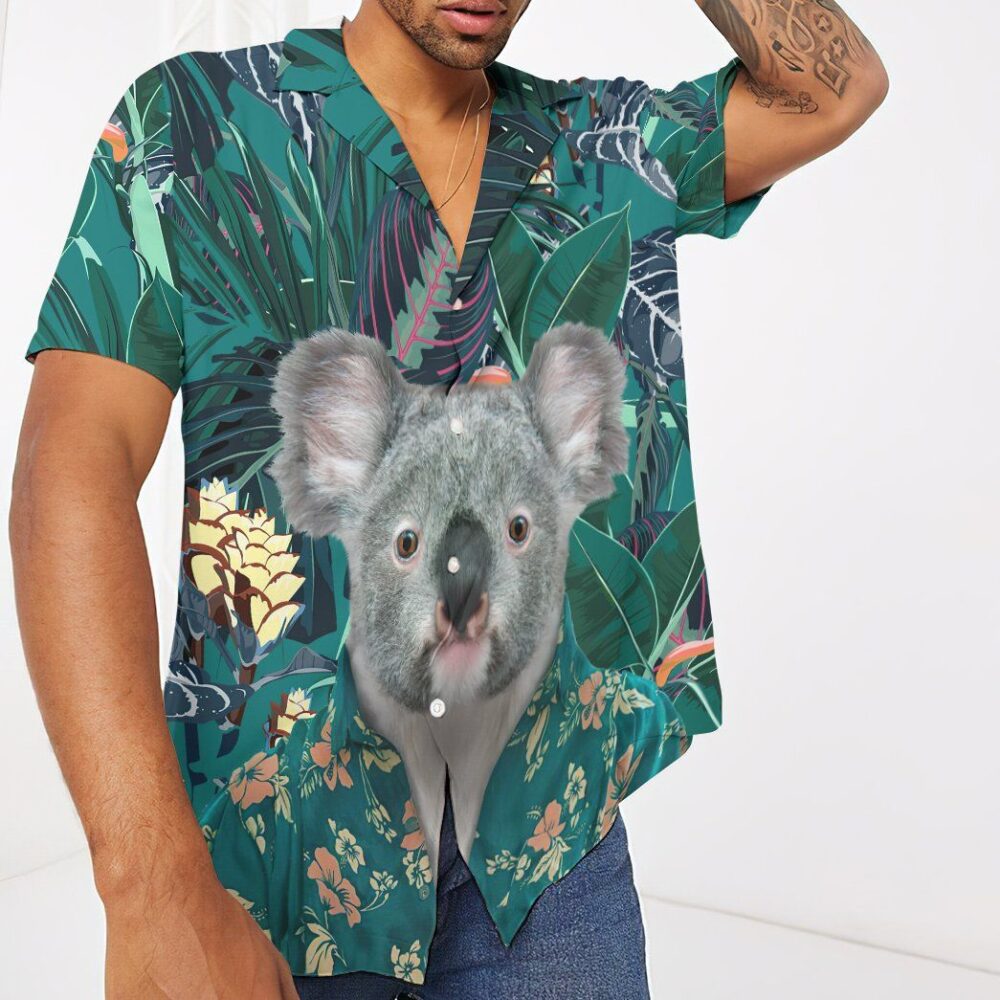 Hawaiian Koala Custom Short Sleeve Shirt