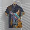 Hawaiian Polynesian Sea Turtle Hibiscus Custom Short Sleeve Shirt Qpzjg