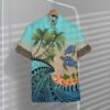 Hawaiian Polynesian Turtle Plumeria Custom Short Sleeve Shirt Nzvn4