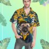 Hawaiian Pug Dog Custom Short Sleeve Shirt 0B3Fn