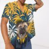 Hawaiian Pug Dog Custom Short Sleeve Shirt Txlgu