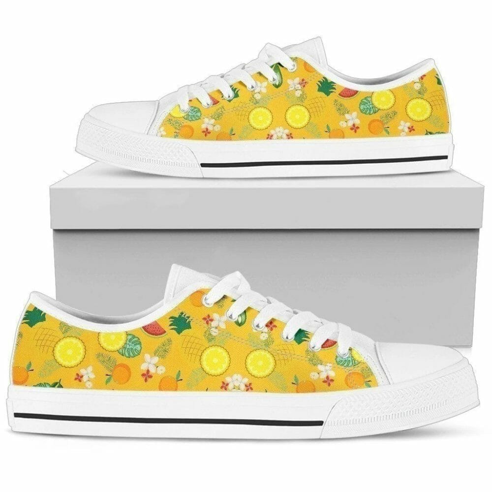 Healthy Fruits Yellow Women Shoes Style