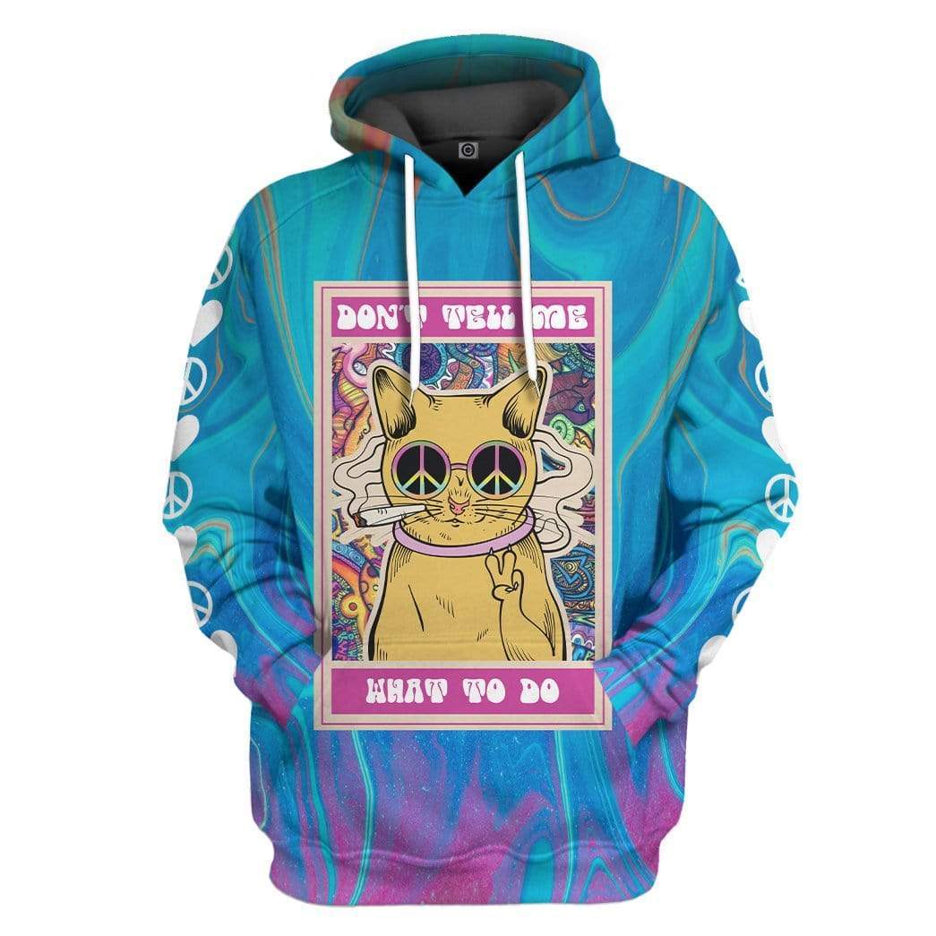 Hippie Cat Custom Hoodie Apparel