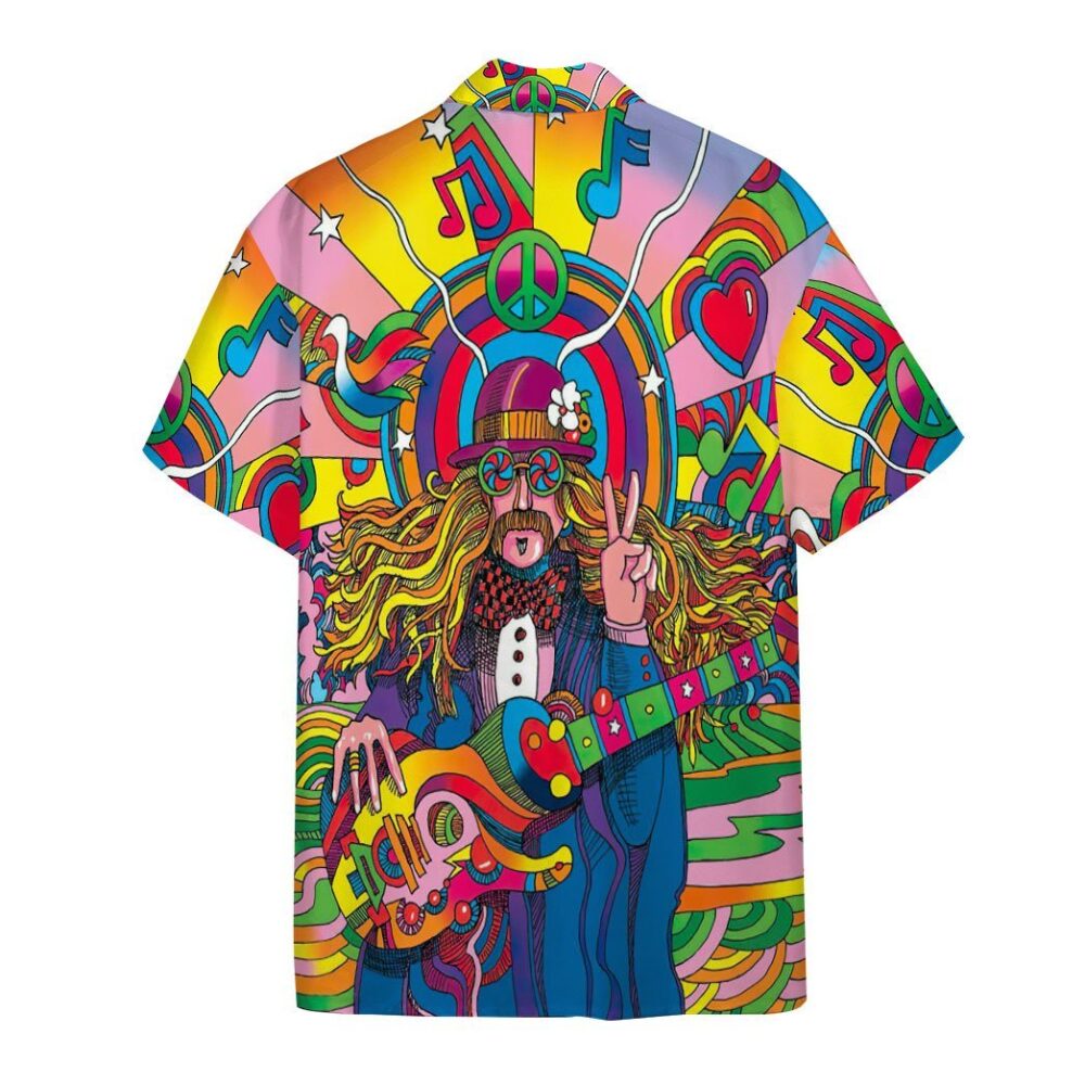 Hippie Psychedelic Hawaiian Custom Short Sleeve Shirts