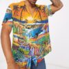 Hippie Vans Surfing Hawaii Custom Short Sleeve Shirt 1Eyea