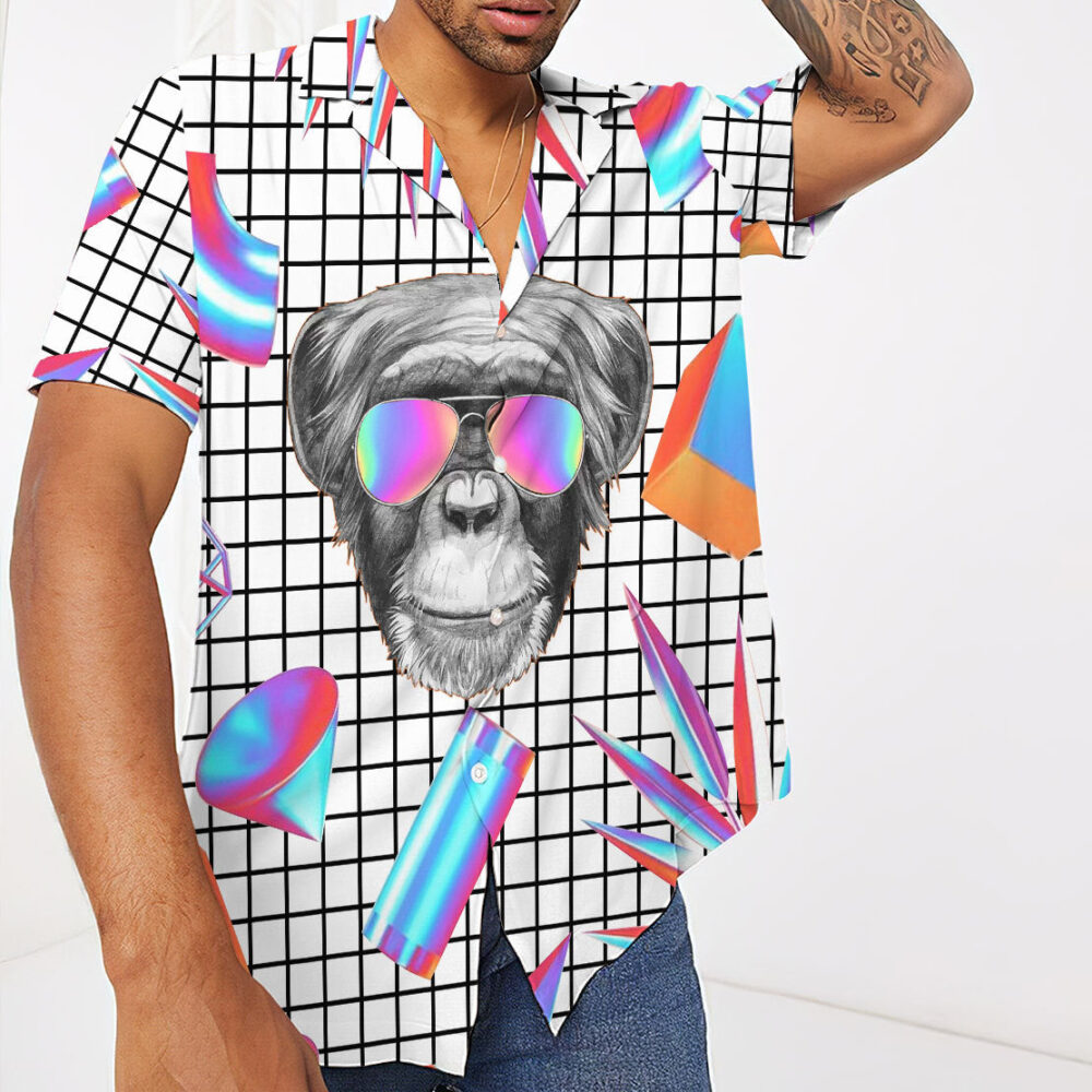 Holographic Monkey Hawaii Shirt