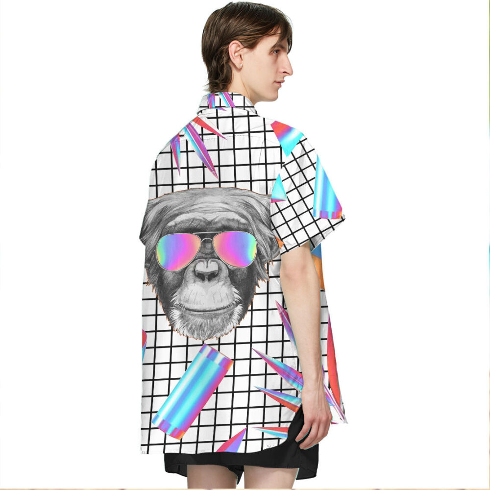 Holographic Monkey Hawaii Shirt