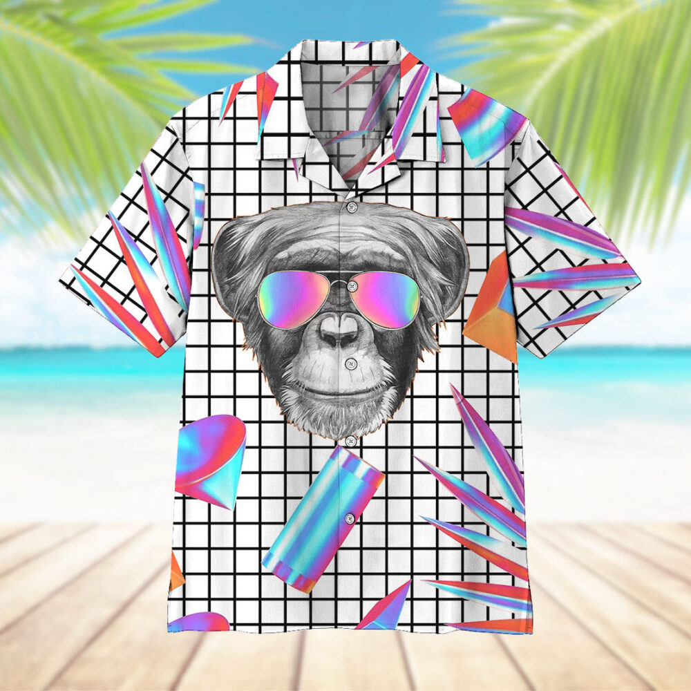 Holographic Monkey Hawaii Shirt