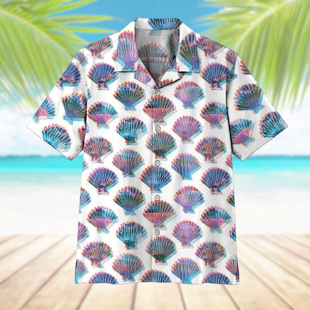 Holographic Seashells Hawaii Shirt