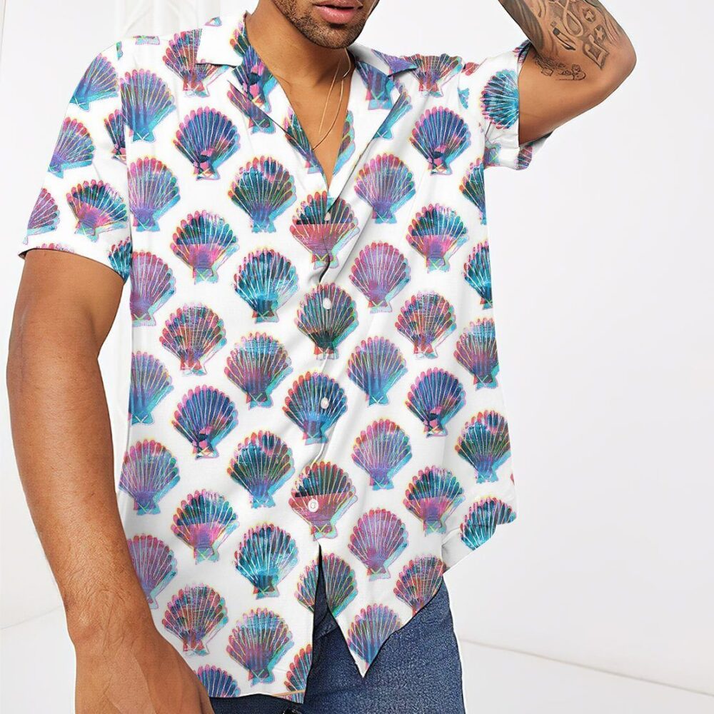 Holographic Seashells Hawaii Shirt