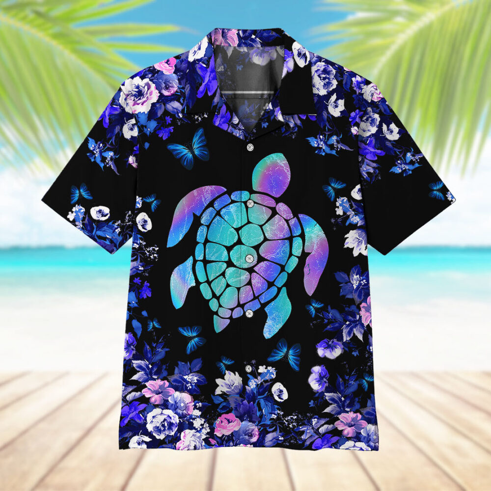 Holographic Turtle Hawaii Shirt