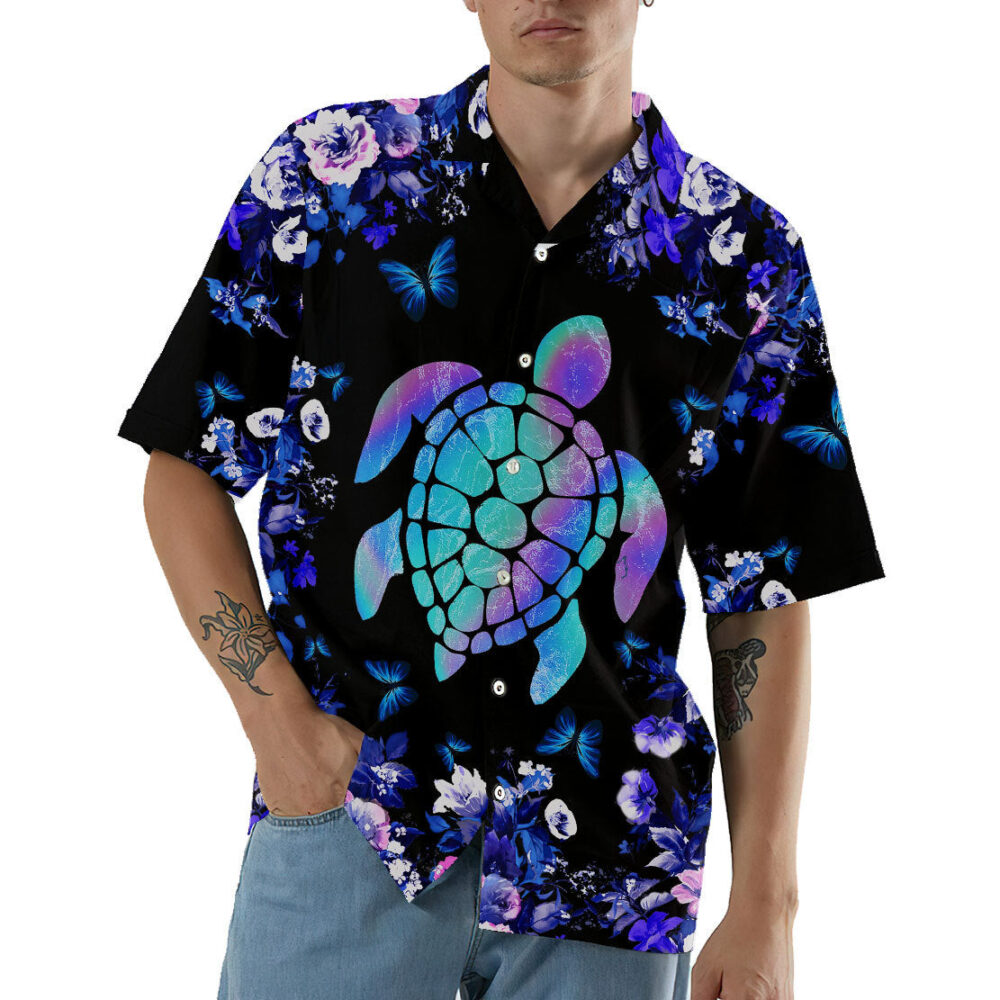 Holographic Turtle Hawaii Shirt