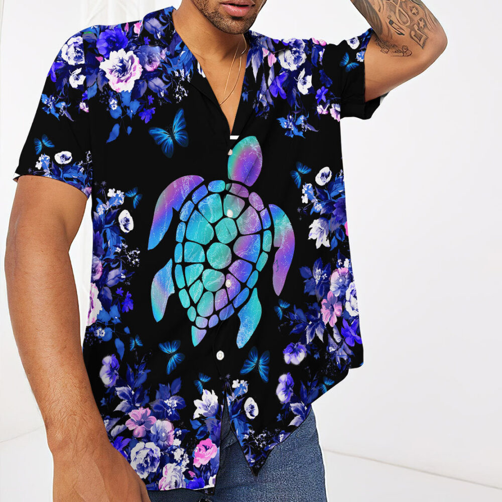 Holographic Turtle Hawaii Shirt