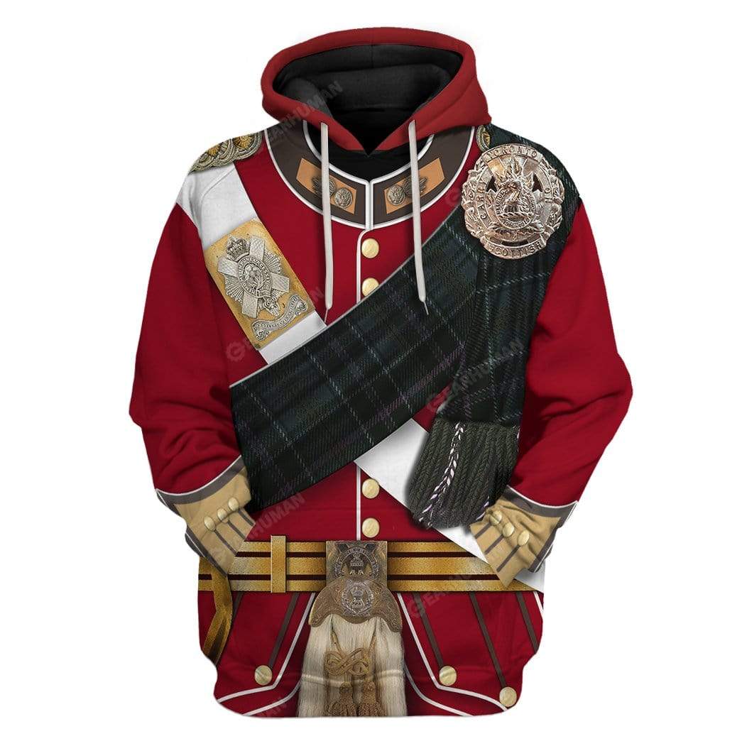 Hoodie Custom A Scottish Uniform Of A Lieutenant Apparel