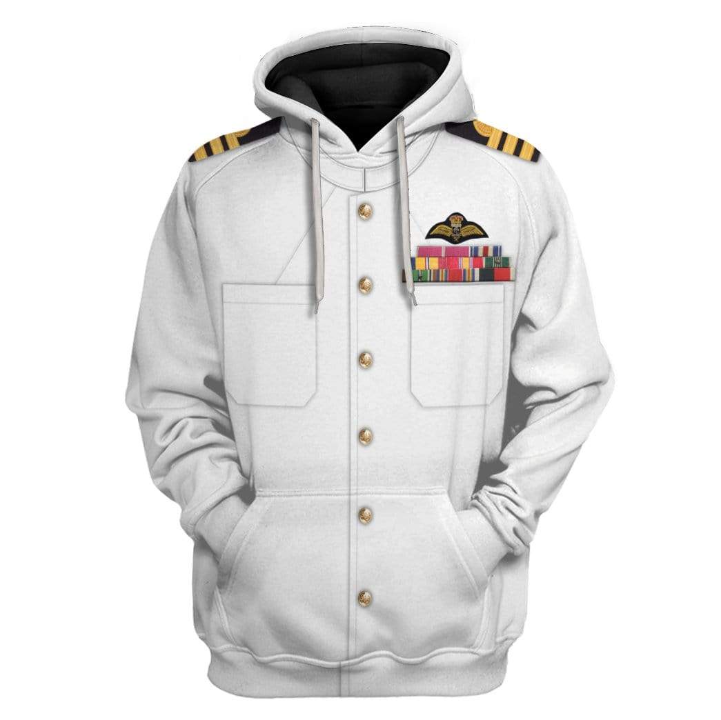 Hoodie Custom White Uniforms Of The Royal Navy Apparel