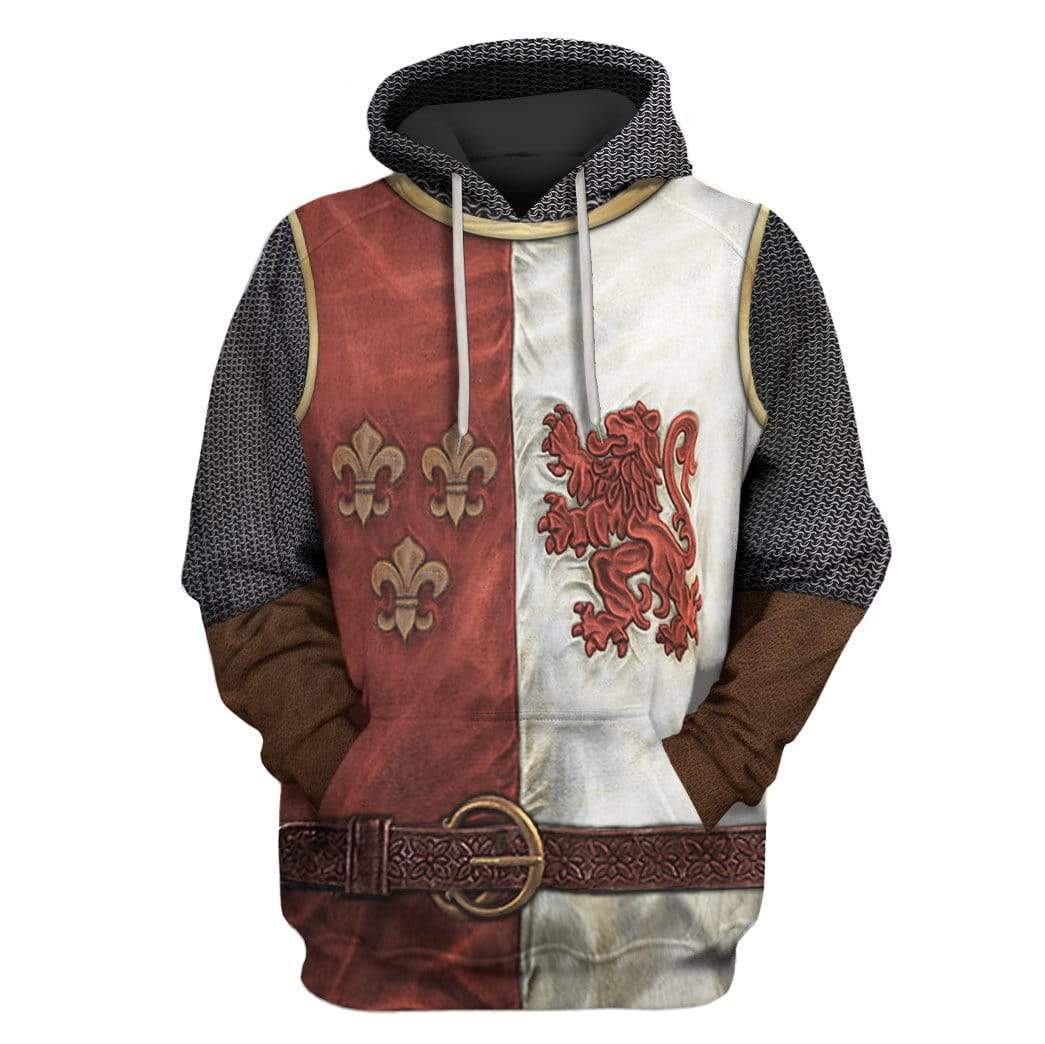 Hoodie Heraldic Knight Suit Costume Apparel