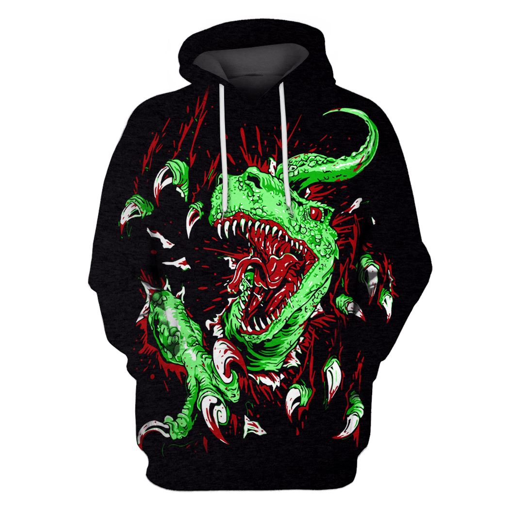 Horror Dinosaur Custom T-Shirt Hoodie Apparel