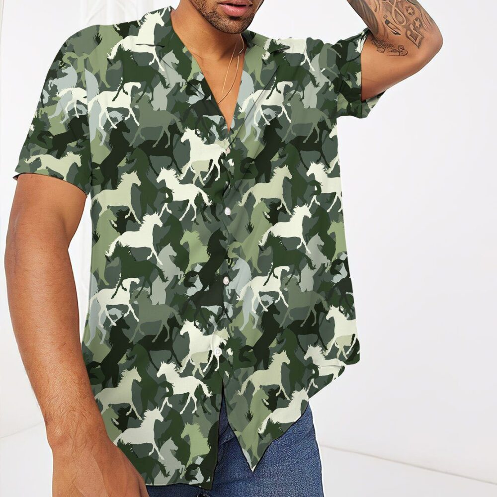 Horse Camo Hawaii Shirt