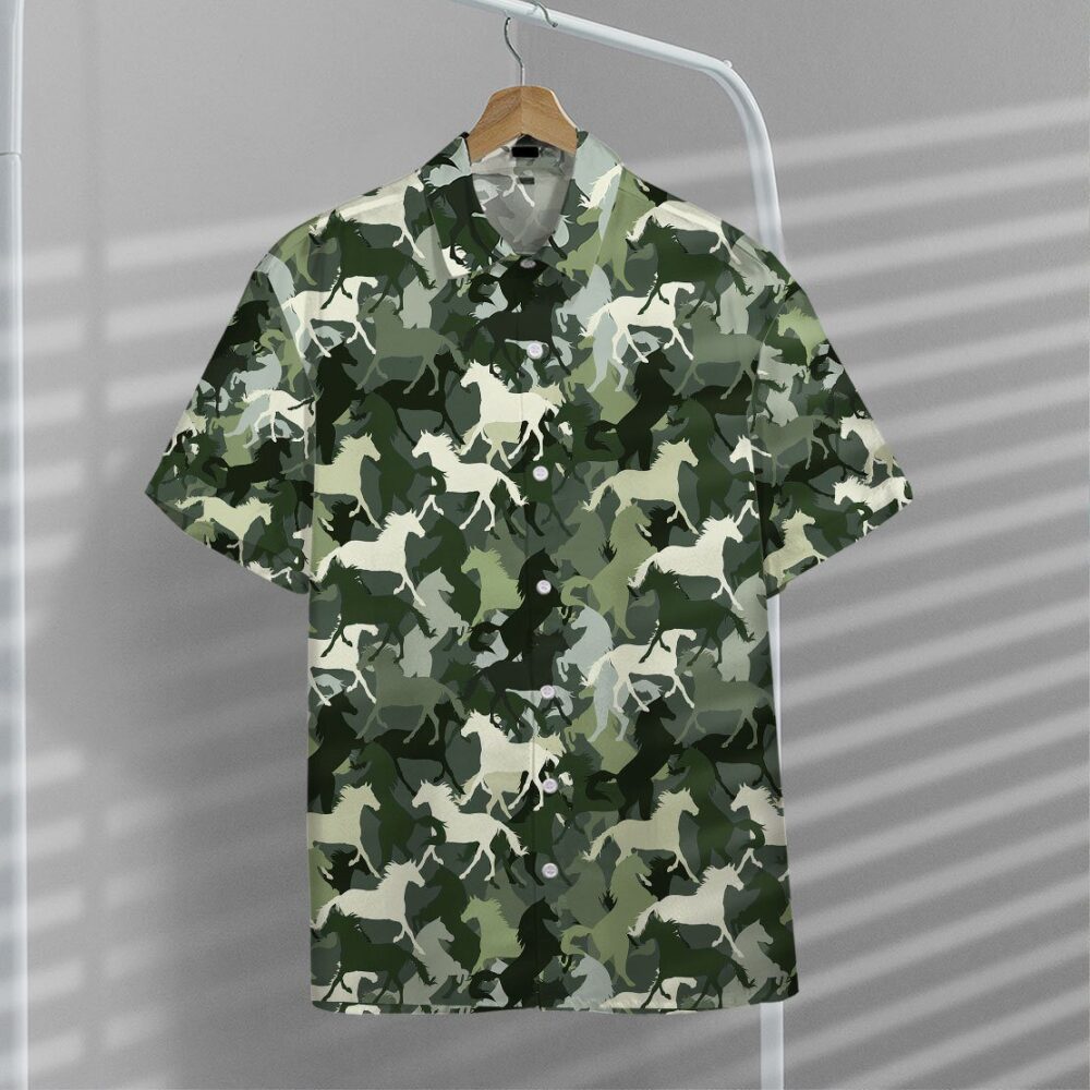 Horse Camo Hawaii Shirt