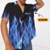 Hot Rod Blue Flame Bowling Custom Name Hawaii Shirt Itr9T