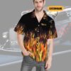 Hot Rod Flame Bowling Custom Name Hawaii Shirt Zakmr