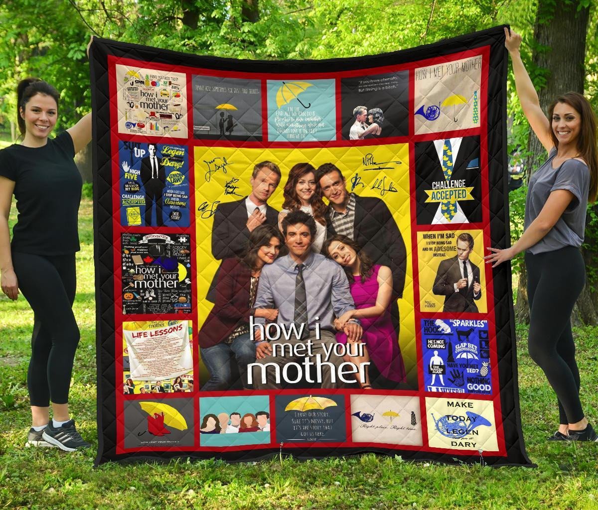 How I Met Your Mother Quilt Blanket TV Show Fan Gift