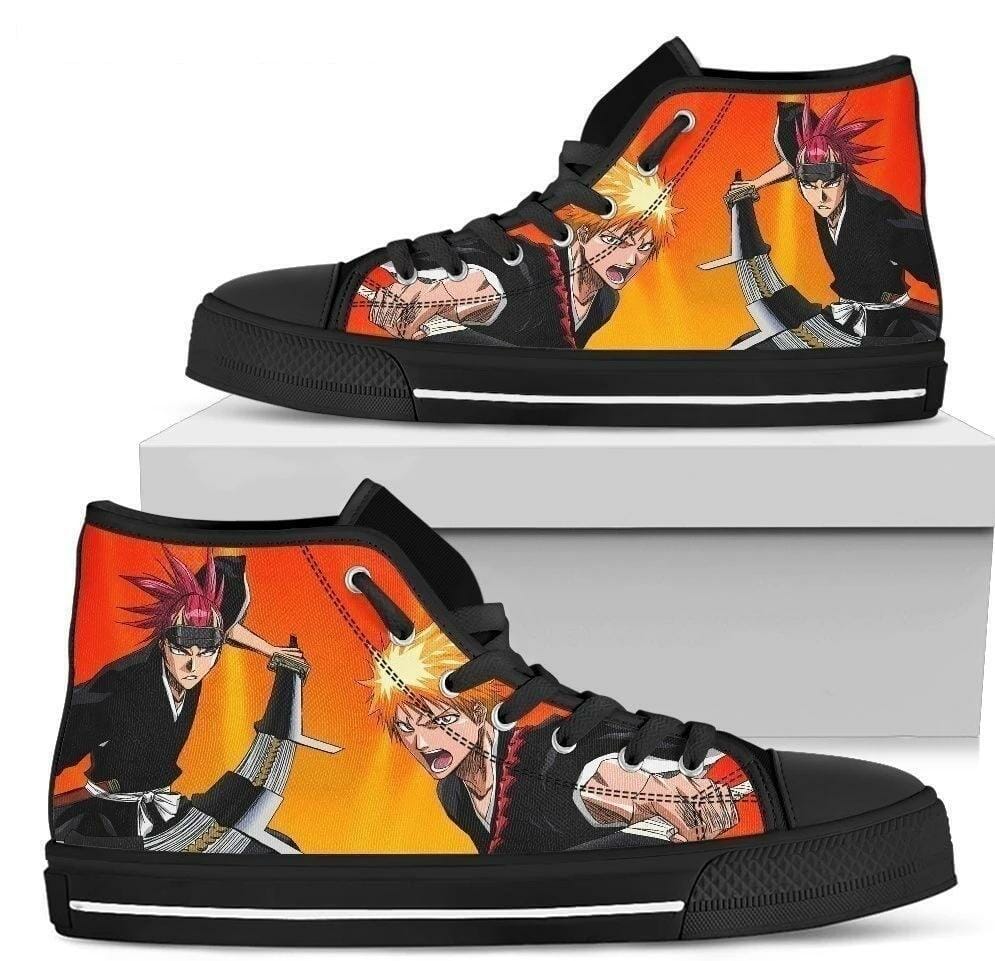 Ichigo Renj Bleach Sneakers High Top Anime Fan Gift