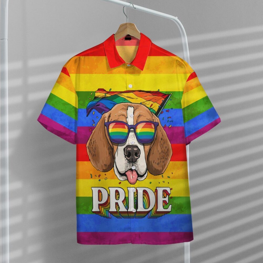 Im Proud And So Is My Beagle Custom Short Sleeve Shirts