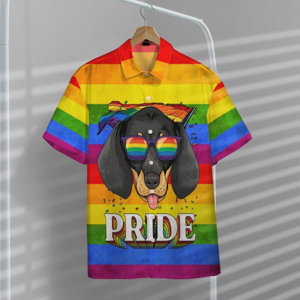 Im Proud And So Is My Dachshund Custom Short Sleeve Shirts